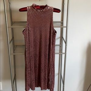 Mini turtle neck dress